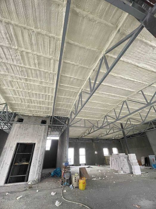 Утепление напыляемым пенополиуретаном