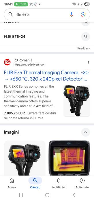 Flir E75 camera termoviziune