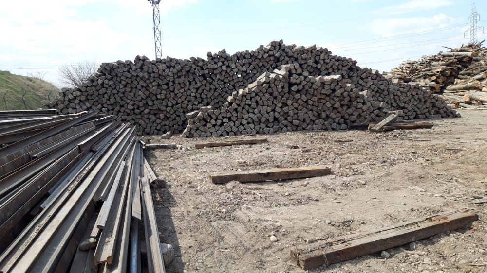 Sina cale ferata, schimbătoare de cale , traverse CF din lemn si beton