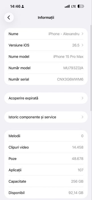 Iphone 15 Pro Max 256GB