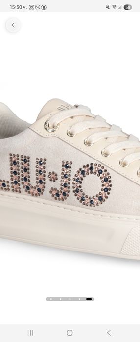 Liu Jo кожени кецове с камъни