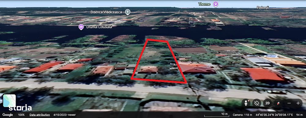 Teren Premium 2.000 mp > Deschidere 20m la Lac Snagov – Tâncăbești