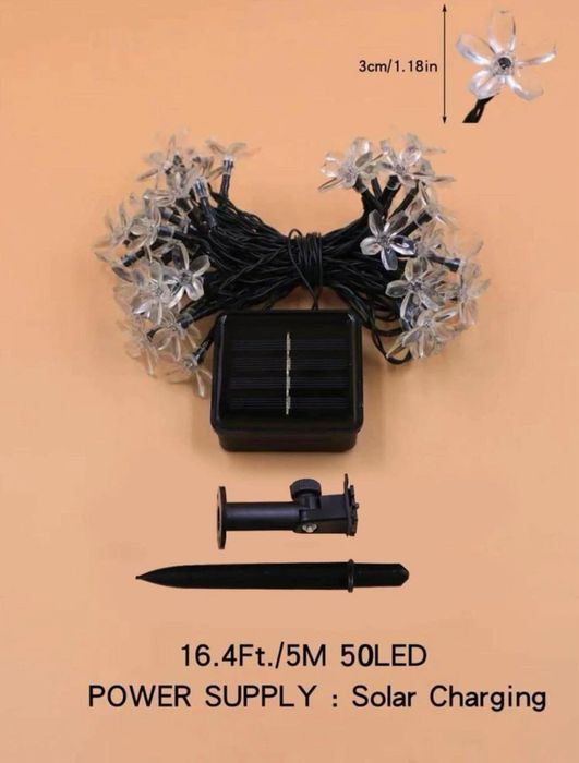 10М Соларна светлинна верига