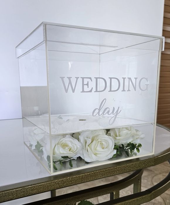 Прозрачные ящики для свадьбы,  мероприятий