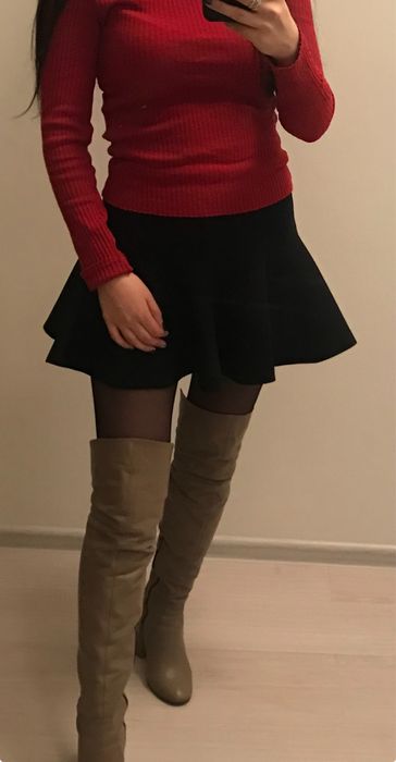 Юбка черная с утягивающим эффектом