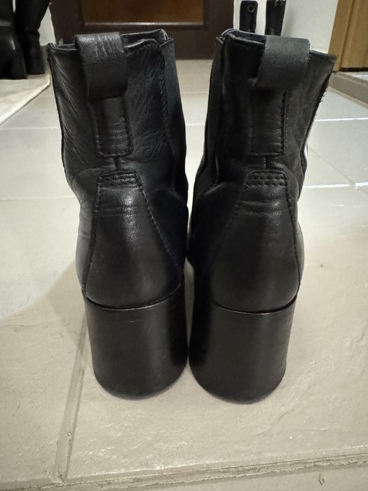 Botine/Ghete toc - piele - masura 36 Kate Grey (Humanic)