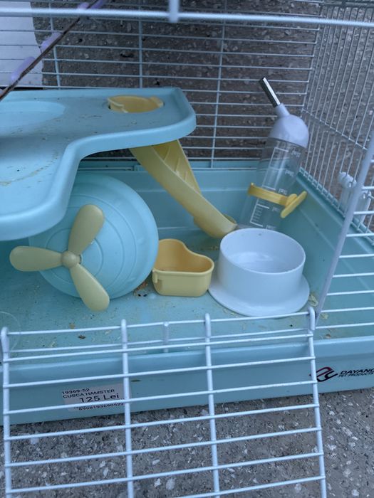 55  cușcă hamster cu două nivele