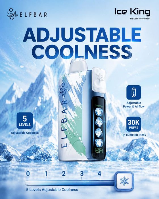 Vape 40.000 Puffs Reglaj Gheata Reincarcabil Display