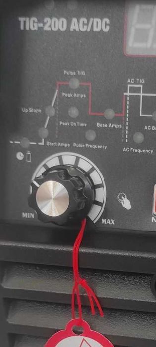Електрожен с аргон TIG200 AC/DC с 8 програми за алуминий, цветни метал