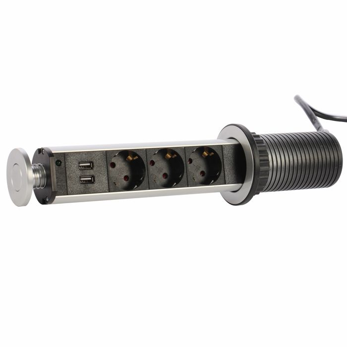 Prelungitor pop-up blat Hoff 3 prize + 2 USB 2.1 A