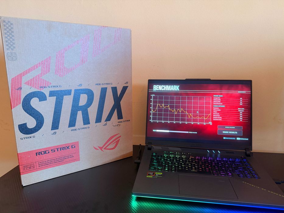 Laptop Gaming Asus ROG G16 • RTX 5070Ti • Ryzen 9 9955HX • (Garantie 2028)