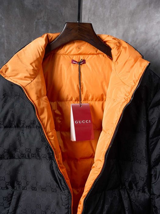 Gucci GG Nylon Zipper Fleece Stand cămașă inversabilă