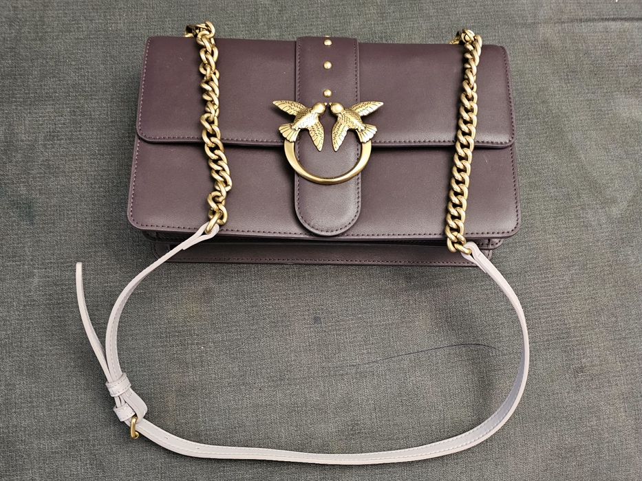 Чанта PINKO  ОРИГИНАЛНА естествена кожа