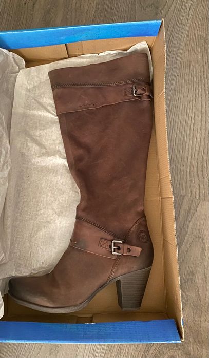 Дамски ботуши Marco Tozzi от естествена кожа. Размер 40