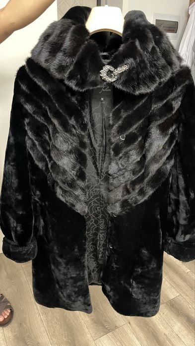 Шуба норка + мутон