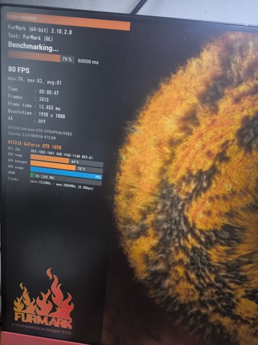 Видеокарта GTX 1070 8gb.