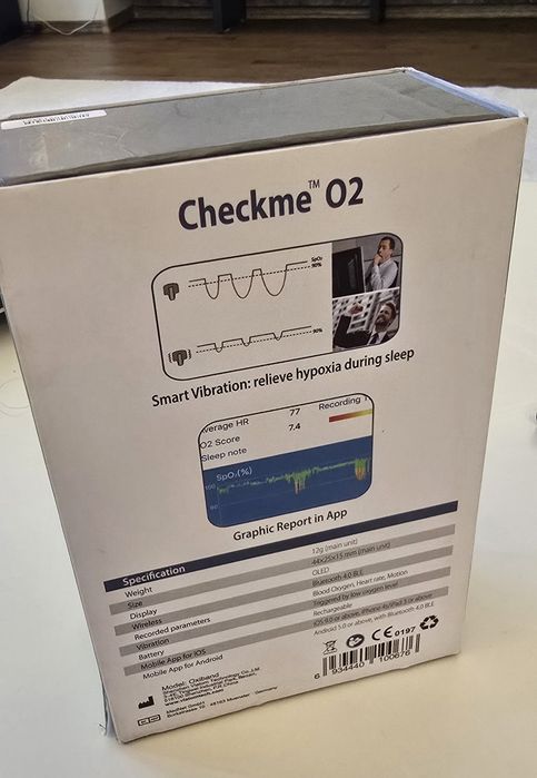 Monitor apnee, oxigen si ritm cardiac in somn