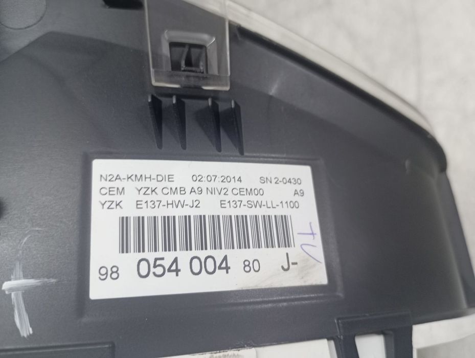 Ceasuri de bord 9805400480 Peugeot 208 1 (2012 - 2016) 1.6 HDi DV6DTED