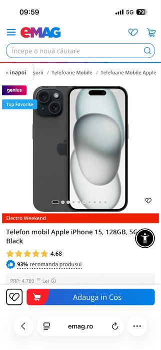 Iphone 15 impecabil