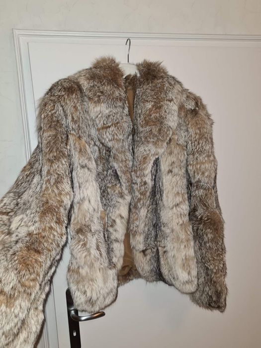 Палто с косъм като ново