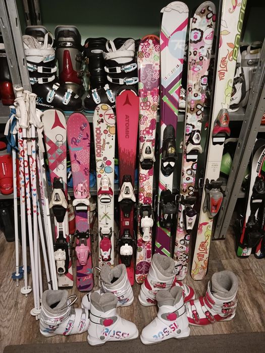 Детски ски, ски обувки, щеки Продажба замяна