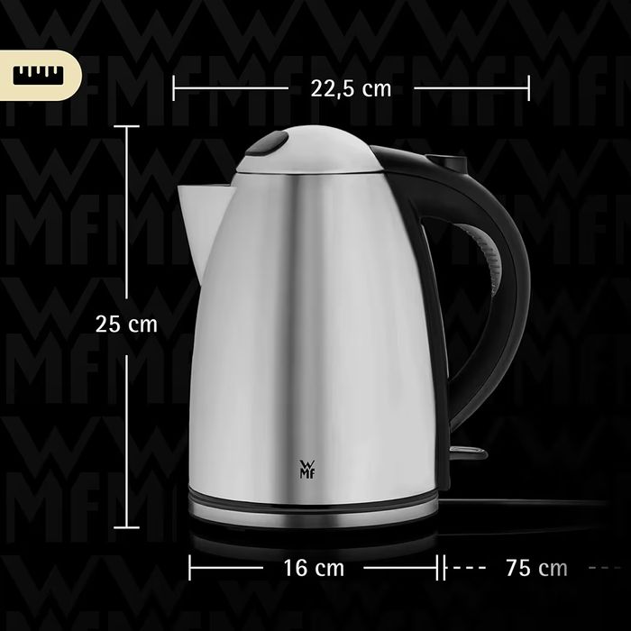 Ел.кана WMF Stelio Cromargan неръждаема стомана,1.7л,филтър, 2400W