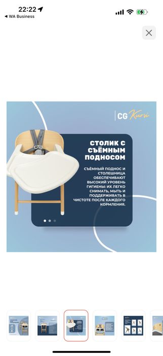 Стульчик для кормления CG Kursi НОВЫЙ