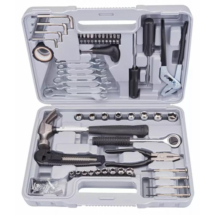 Trusa unelte chei 141 piese, tubulare, surubelnite, Powermat