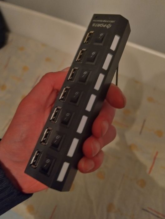 Разклонител USB със 7 хъб-а