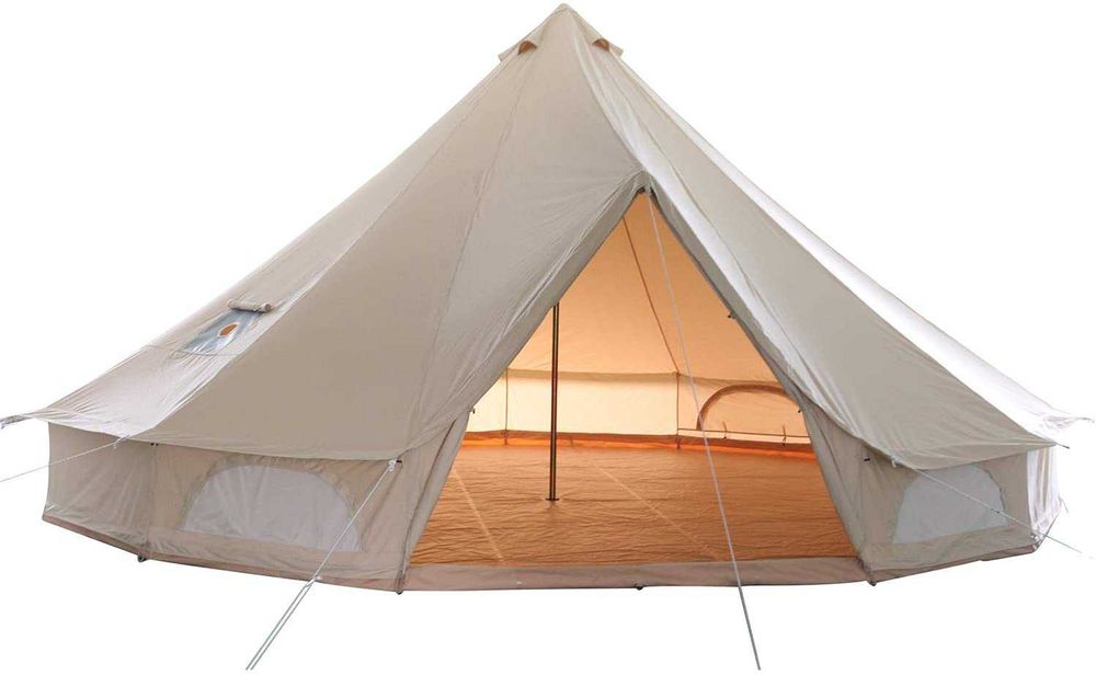 Corturi ptr glamping Bell 19 mp, BUMBAC, in stoc, flansa soba, OFERTA!
