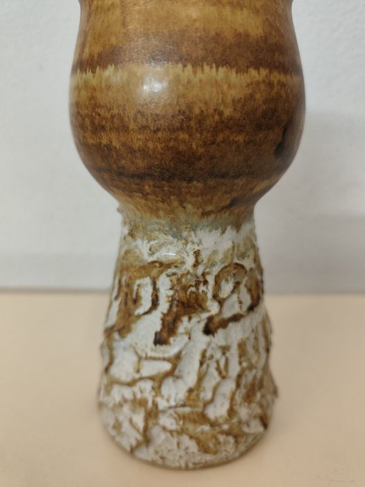 Шведска арт керамична ваза/свещник, EGO Stengods Ateljé –