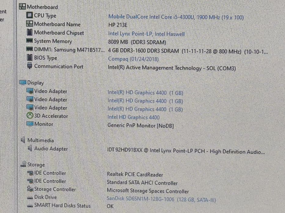 vand laptop diagnoza Hp EliteBokk Folio 1040 G1.14"FH.i5.8 Gb.Ssd 128