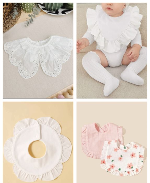 Gulerase bebe, copil, detașabile, noi, albe, mărime universala