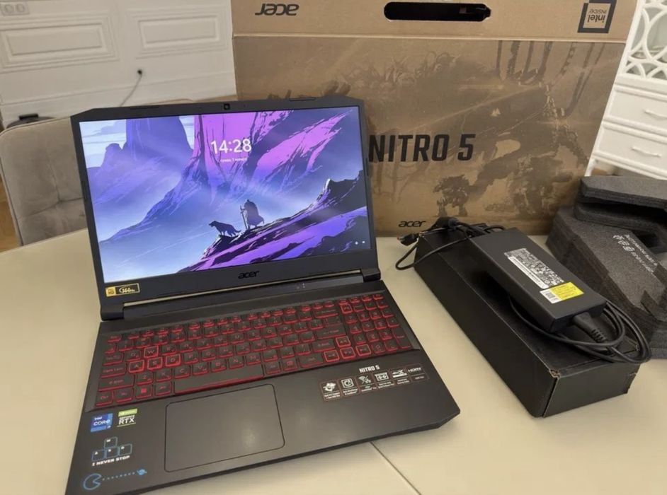 Игровой ноутбук Acer Nitro \GeForce RTX 3050\i5-11400H\144гц\SSD