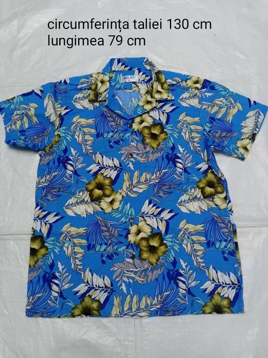 Camasi Hawai inflorate 52 are 130cm de jur împrejurul burții