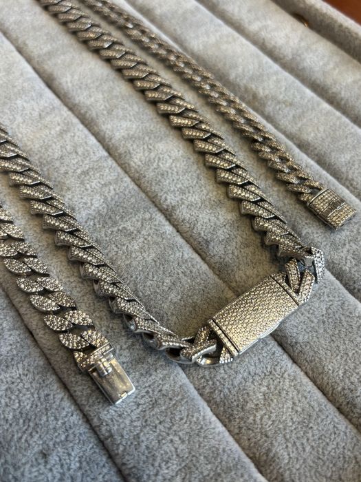 Сребърна гривна Монако с камъчета 37.4гр 925