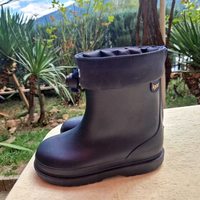 Испански детски гумени ботуши за дъжд № 27 в синьо - водонепромокаеми