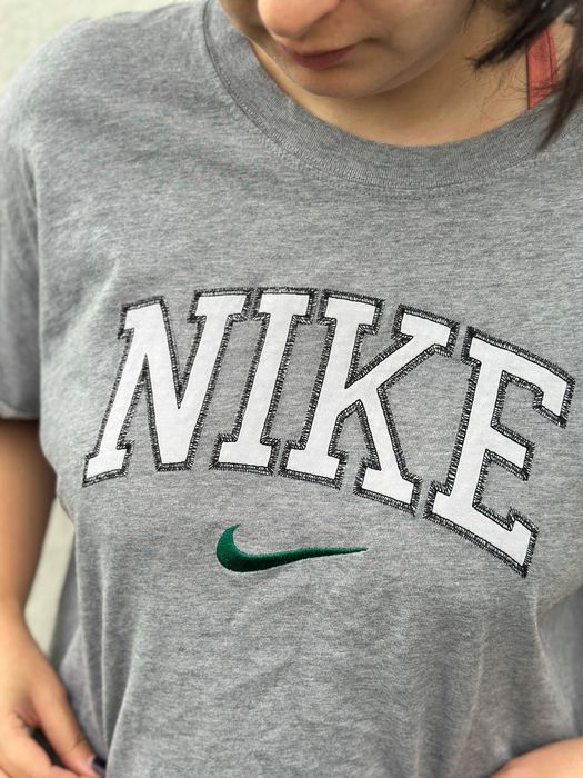 Tricou Nike Sportswear Retro Arch Logo Bumbac Gri Mărimea XL