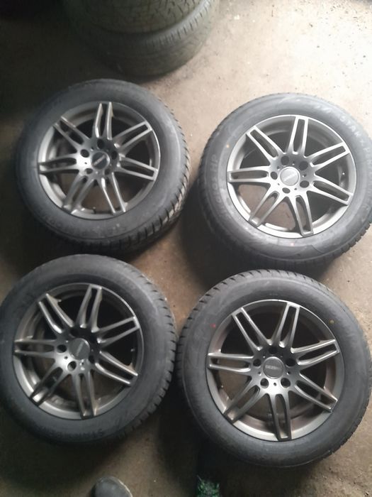 Set 4 Anvelope 205-60-16 M+S Noi 2025 cu Jante 5x112 de Audi B 8-9