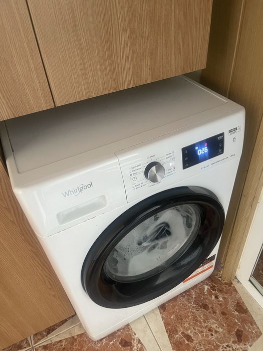 Masina de spalat rufe WHIRLPOOL FFB 8258 WV EE, Steam, 6th Sense, 8 kg, 1200rpm, Clasa B, alb