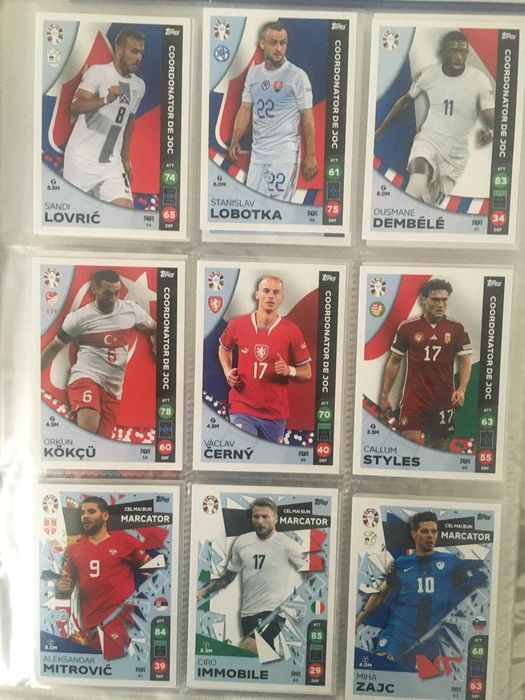 Cartonase Lidl Euro 2024 - serie completa 108 cartonase