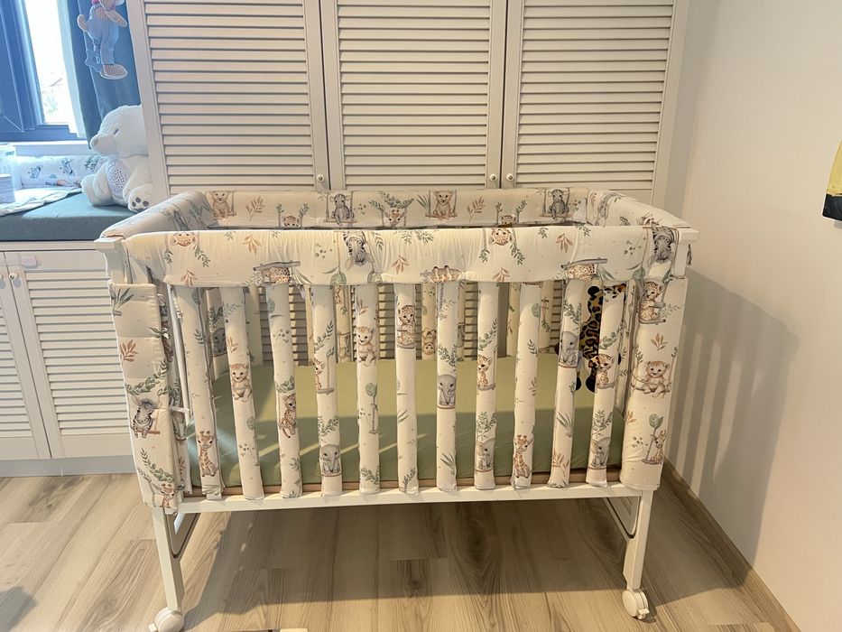 Patut co-sleeping Azzurra+saltea+protectii