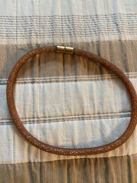 Bratara dubla Swarovski Stardust Vintage Pink