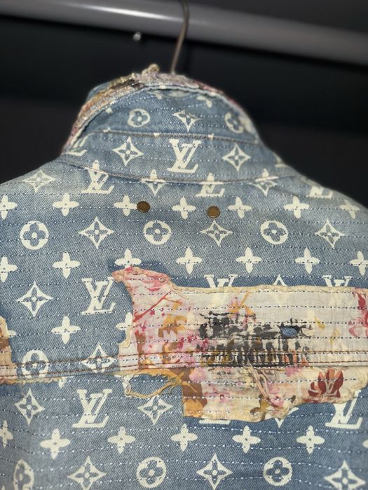 LV Destroyed Workwear Denim Jacket