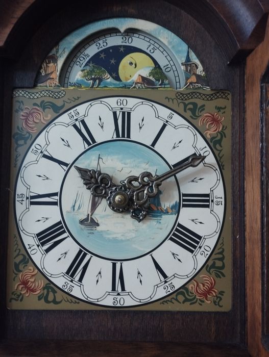 Ceas pendula de perete mecanism Urgos anii 70 cu pendul