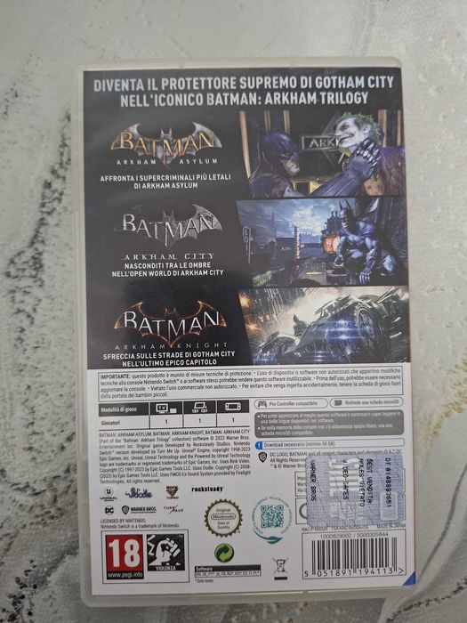 Batman Arkham Trilogy Nintendo Switch