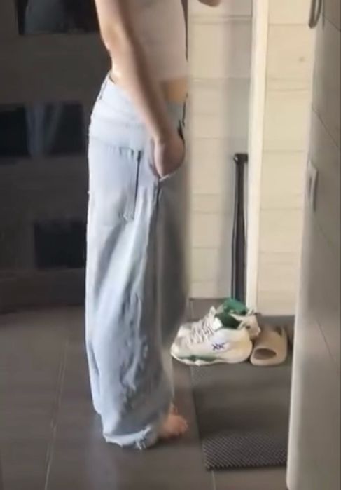 бэгги джинсы bershka