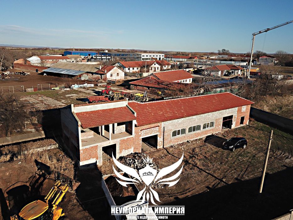 Продавам промишлен склад/цех/сграда 280РЗП парцел 1641кв село Болярци