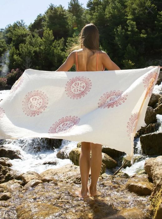 Плажна кърпа - Муселинови пещемали 100% памук