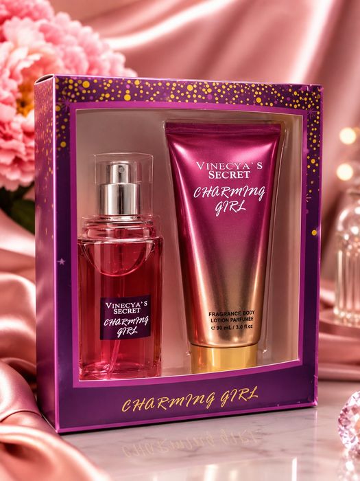 Подарочный набор спрей-мист и лосьон Vinecya's Secret Charming Girl